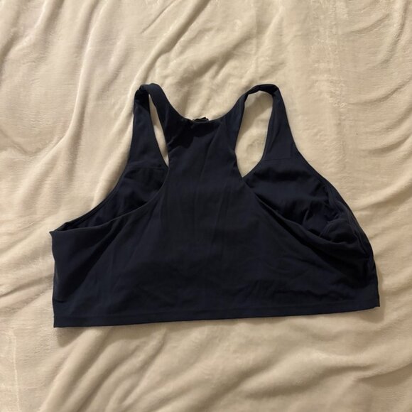 Plus Midnight Blue Sculpt Double Layer Padded Sports Bra - Picture 2 of 2